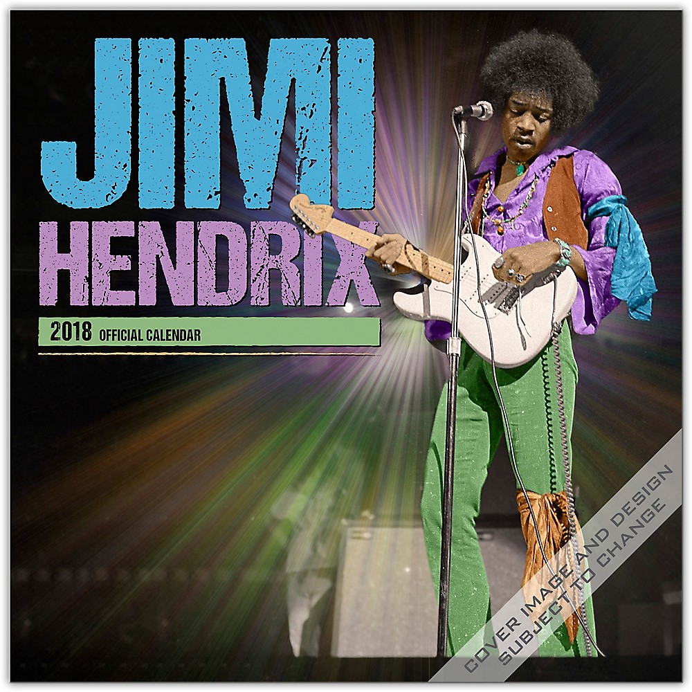 ISBN 9781465096791 product image for Browntrout Publishing Jimi Hendrix 2018 Wall Calendar | upcitemdb.com