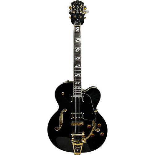 Washburn J9 Hollow Body Electric Guitar Black and Gold