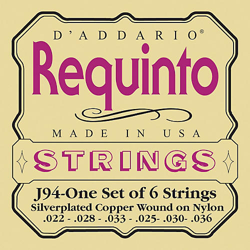 J94 Silver-Plated Wound Requinto String Set