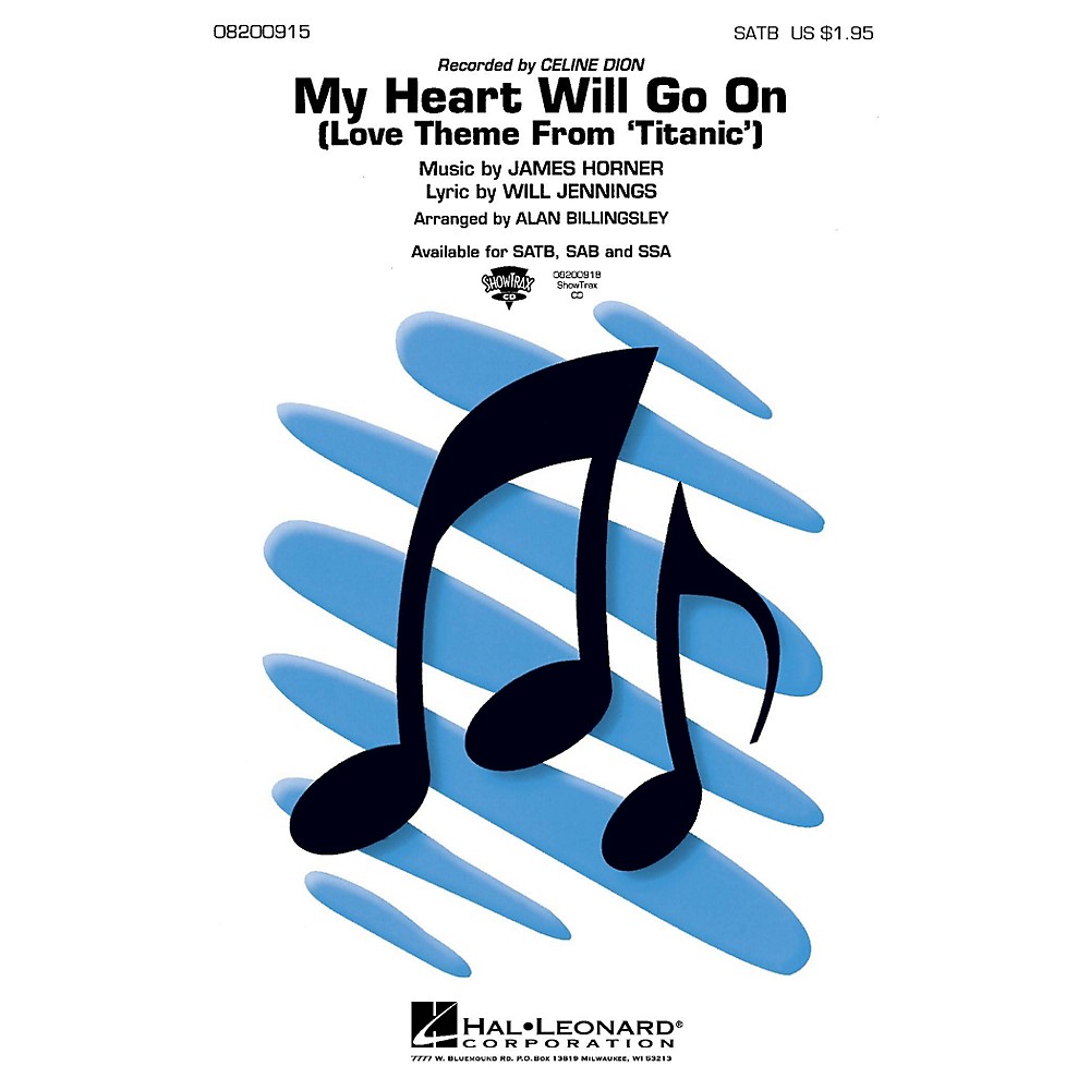 My Heart Will Go On Titanic Sab By Celine Dion Arranged By Alan