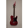 Used Fender JA90 Jim Adkins Thinline Telecaster Hollow Body Electric Guitar Trans Crimson Red
