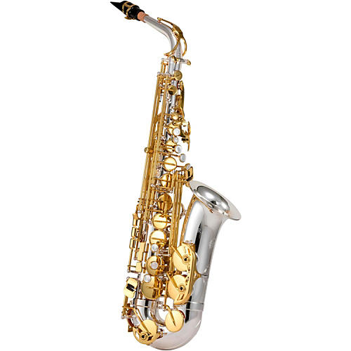Jupiter JAS1100SG Alto Saxophone Silver Plated, Gold Lacquer Keys