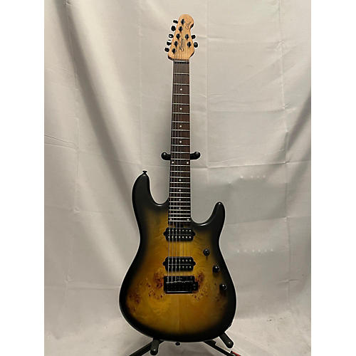 Sterling by Music Man JASON RICHARDSON SIGNATURE MODEL CUTLASS 7 STRING Solid Body Electric Guitar 2 Tone Sunburst