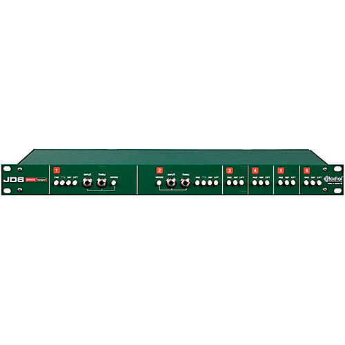 Radial Engineering JD6 6-Channel Rackmount Passive Direct Box