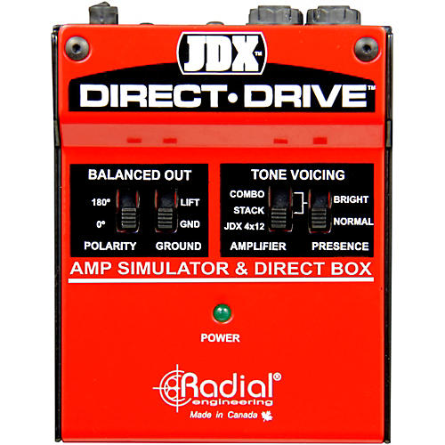 Radial Engineering JDX Direct-Drive Amp Simulator and DI Box Guitar Effects