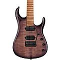 Ernie Ball Music Man JP15 7 7-String Flamed Maple Top Electric Guitar Transparent BlackK00104