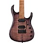 Ernie Ball Music Man JP15 7 7-String Flamed Maple Top Electric Guitar Transparent Black K00104