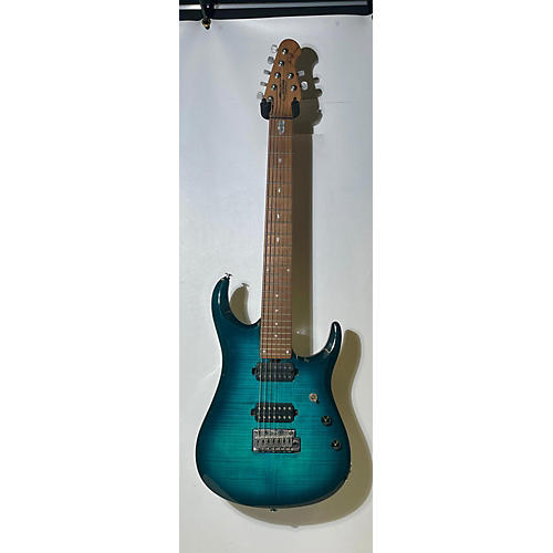 Sterling Audio JP15 7 STRING Solid Body Electric Guitar AQUA BURST