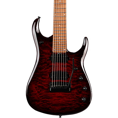 Ernie Ball Music Man JP15 7-String Electric Guitar Red Tide Quilt