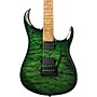 Ernie Ball Music Man JP15 John Petrucci Signature Electric Guitar - Green Tiger Eye Quilt