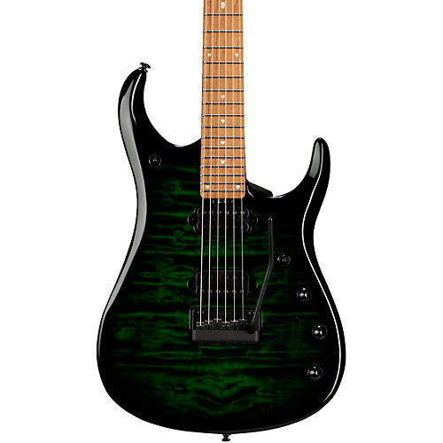 Ernie Ball Music Man JP15 John Petrucci Signature Electric Guitar - Green Tiger Eye Quilt
