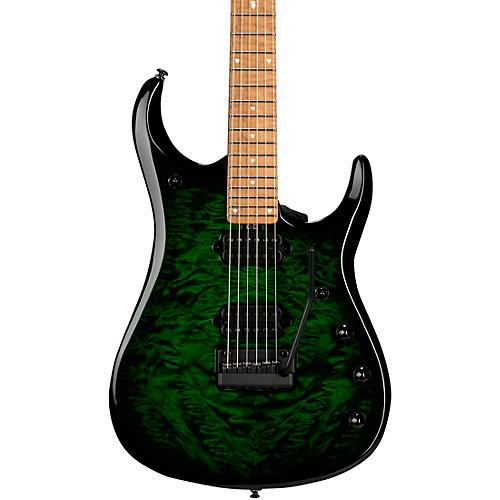Ernie Ball Music Man JP15 John Petrucci Signature Electric Guitar - Green Tiger Eye Quilt