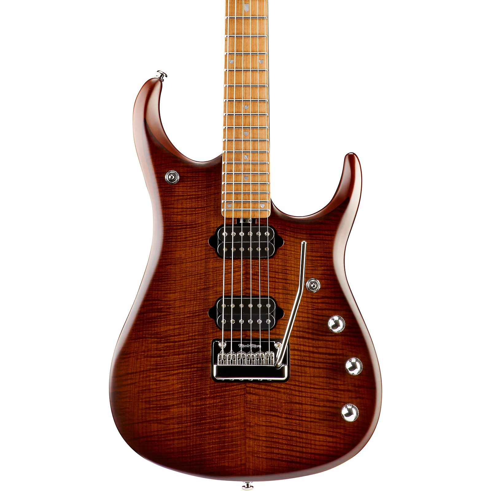 Ernie Ball Music Man JP15 Roasted Flame Maple Top Electric Guitar Sahara Burst Musician's Friend