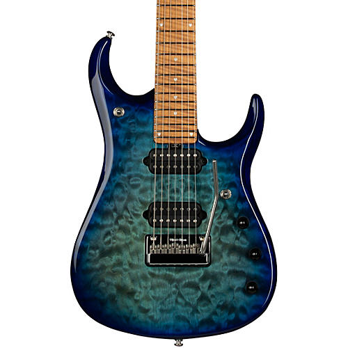 Ernie Ball Music Man JP15 Roasted Quilt Maple Top 7-String Electric Guitar Cerulean Paradise