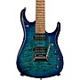 Ernie Ball Music Man JP15 Roasted Quilt Maple Top 7-String Electric Guitar Cerulean Paradise K04951