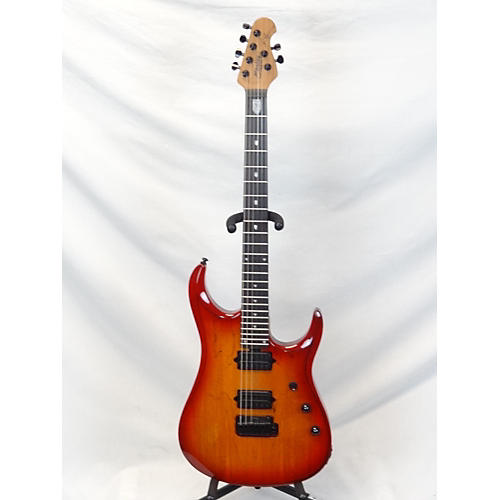 Sterling by Music Man JP150D John Petrucci Signature Solid Body Electric Guitar Blood Orange Burst
