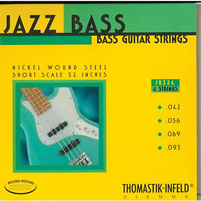 Thomastik JR324 Roundwound Jazz Series Short-Scale Electric Bass Strings