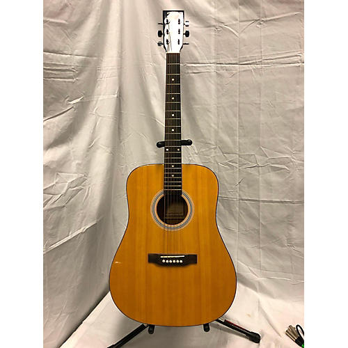 Johnson Solid Body Acoustic-Electric Guitar, Natural