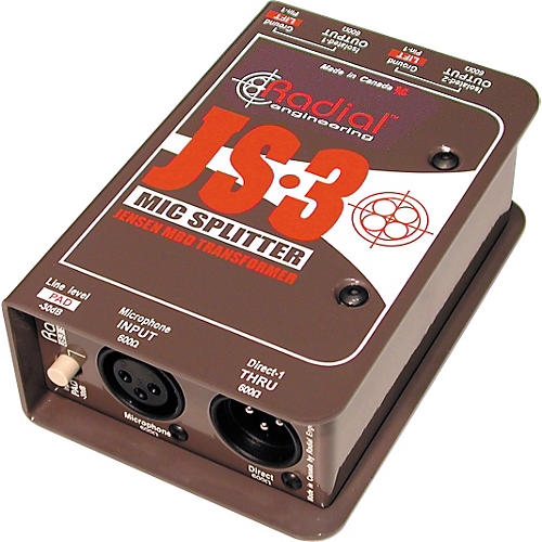 Radial Engineering JS3 Passive Microphone Splitter Direct Box