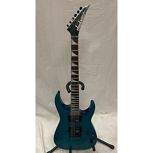 Jackson JS32 Dinky Solid Body Electric Guitar Trans Blue