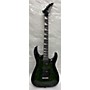 Used Jackson JS32Q DKA Arch Top Dinky Solid Body Electric Guitar Transparent Green Burst