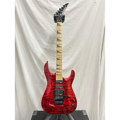 Jackson JS34Q Dinky Solid Body Electric Guitar Trans Red