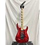 Used Jackson JS34Q Dinky Solid Body Electric Guitar Trans Red