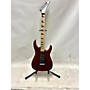 Used Jackson JS34Q Dinky Solid Body Electric Guitar Trans Red