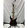 Used Jackson JS34Q Dinky Solid Body Electric Guitar Trans Crimson Red