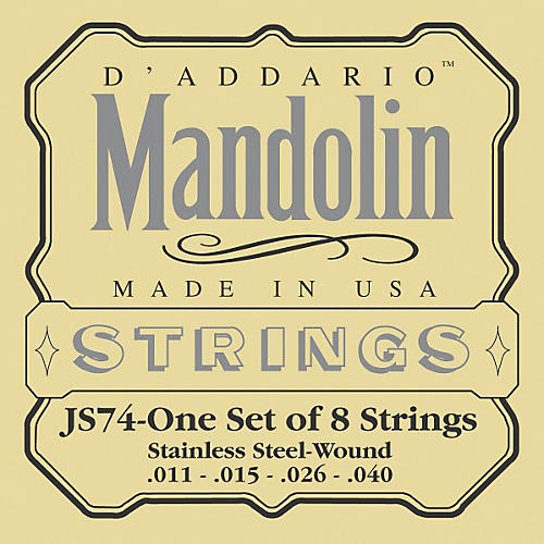 JS74 Stainless Steel Mandolin Strings Medium