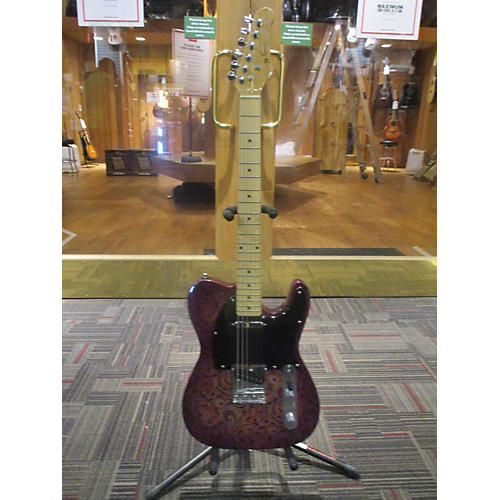 Jay Turser JT-LT Solid Body Electric Guitar Purple Paisley