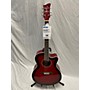 Used Jay Turser JTA 424 Acoustic Electric Guitar Trans Red