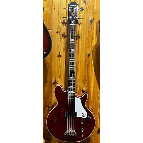 Epiphone Jack Casady Signature Electric Bass Guitar Trans Red