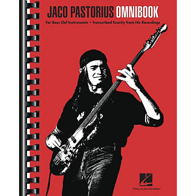 Hal Leonard Jaco Pastorius Omnibook for Bass Clef Instruments Transcribed Exactly from His Recordings - Bass Transcriptions