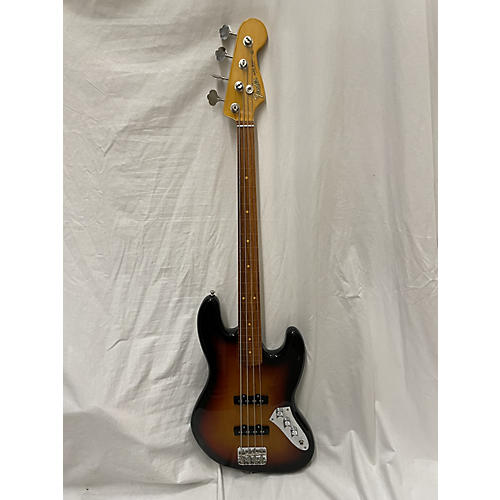 Fender Jaco Pastorius Signature Fretless Jazz Bass Electric Bass Guitar 3 Tone Sunburst