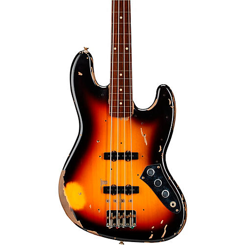 Fender Custom Shop Jaco Pastorius Tribute Relic Jazz Bass 3-Color Sunburst