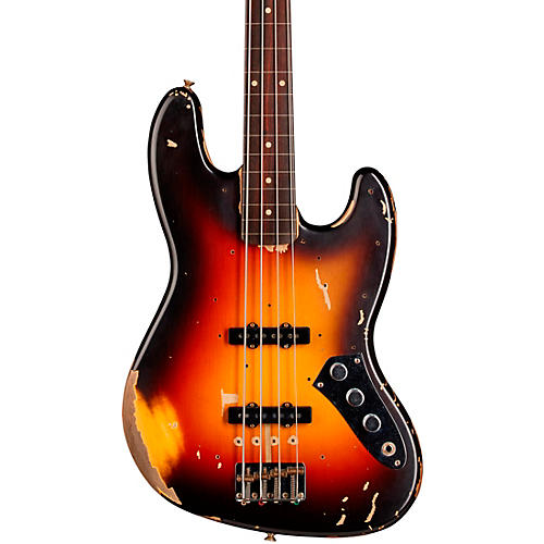 Fender Custom Shop Jaco Pastorius Tribute Relic Jazz Bass 3-Color Sunburst