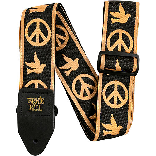 Ernie Ball Jacquard Guitar Strap Peace Love Dove