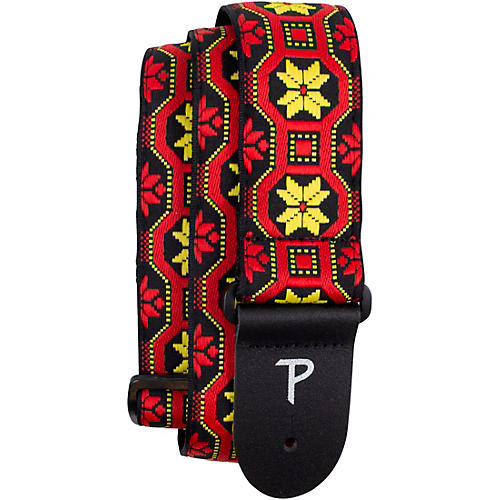 Perri's Jacquard Guitar Strap Red 2 in.