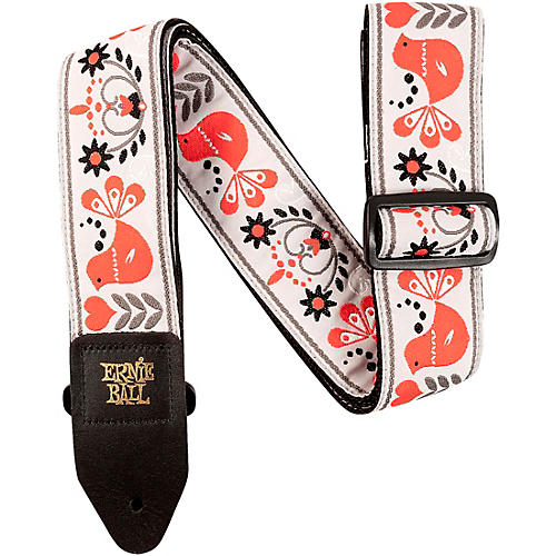 Ernie Ball Jacquard Guitar Strap Red Bird Winter