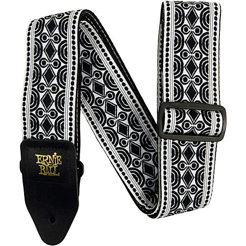 Ernie Ball Jacquard Polypro Guitar Strap Beatnik Black