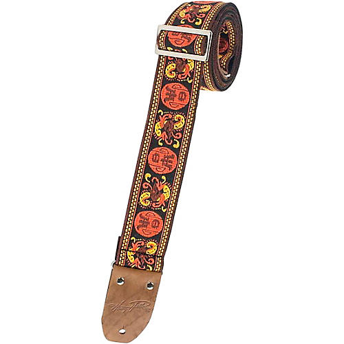 Henry Heller Jacquard Series Guitar Strap Gold