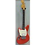 Used Fender Jagstang Left Handed Electric Guitar Fiesta Red