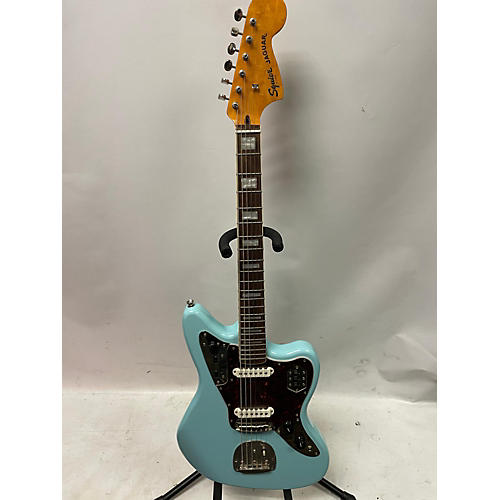 Squier Jaguar Solid Body Electric Guitar Daphne Blue