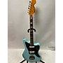 Used Squier Jaguar Solid Body Electric Guitar Daphne Blue