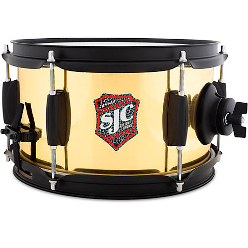 SJC Drums Jam Can Side Snare With Brushed Brass Wrap 10 x 6 in.