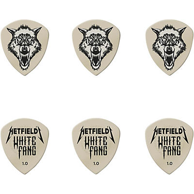 Dunlop James Hetfield Signature White Fang Guitar Picks and Tin