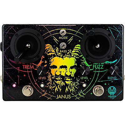 Walrus Audio Janus Fuzz/Tremolo With Joystick Control Anniversary Edition (Black/Rainbow) Effects Pedal