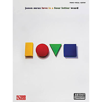 Cherry Lane Jason Mraz - Love Is A Four Letter Word Piano/Vocal/Guitar Songbook