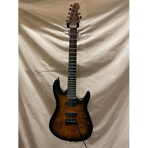 Sterling by Music Man Jason Richardson Cutlass 7- STRING Solid Body Electric Guitar NATURAL POPULAR BURST